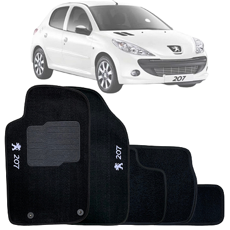 JOGO DE TAPETE CARPETE SOFT PEUGEOT 207 2007/2013 LUXO