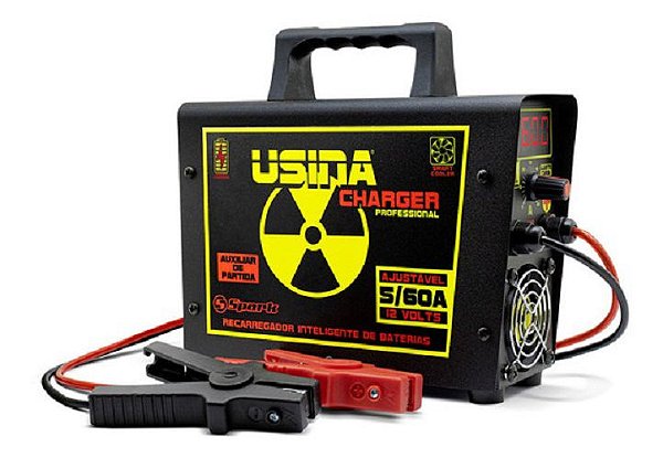 CARREGADOR DE BATERIA USINA CHARGER SUCH 12V 60A BIVOLT