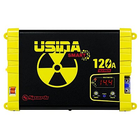 FONTE CARREGADOR AUTOMOTIVO USINA 120A DIGITAL BIVOLT 12V