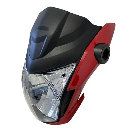 KIT FAROL BLOCO ÓTICO CARENAREM  FAN 160 2022  VERMELHO