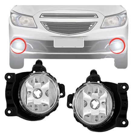 PAR FAROL MILHA AUXILIAR ONIX COBALT SONIC SPIN 2012 A 2014
