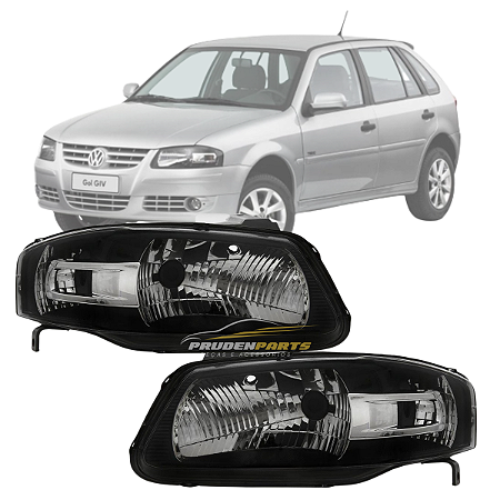 PAR FAROL GOL G4 2006 A 2014 MASCARA NEGRA GOL POWER
