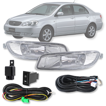 KIT FAROL MILHA NEBLINA COROLLA 2005 A 2007 E FIELDER 2008