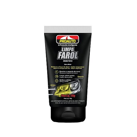 LIMPA E RENOVA FAROL PRO AUTO BISNAGA 150 GR