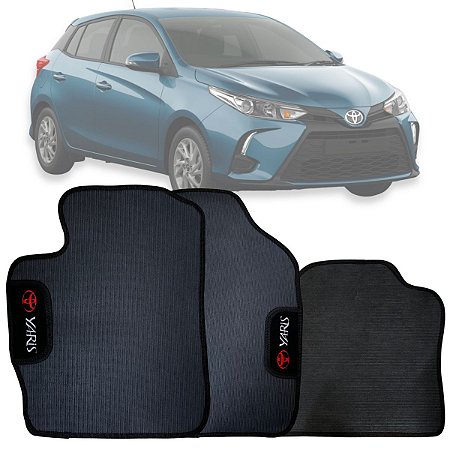 JOGO DE TAPETE TOYOTA YARIS 2018 Á 2020 PVC BORRACHA