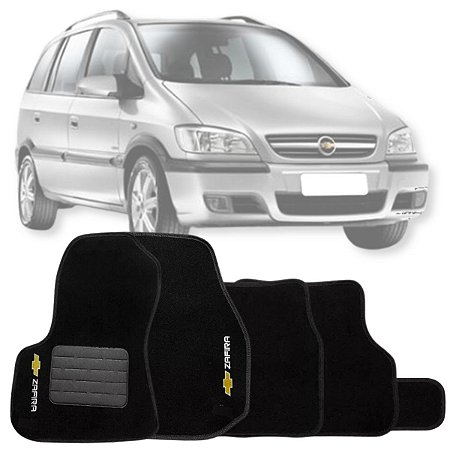 JOGO DE TAPETE CARPETE PRETO CHEVROLET ZAFIRA 2001 Á 2012
