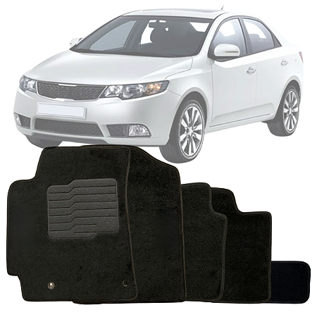 JOGO DE TAPETE CARPETE PRETO KIA CERATO 2009 Á 2013