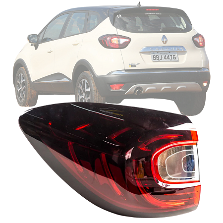 LANTERNA TRASEIRA CAPTUR 2017 Á 2021 CANTO LED LADO ESQUERDO