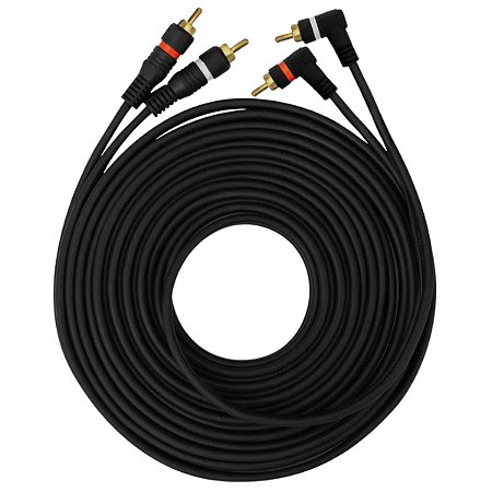 CABO RCA 5 METROS PARA MODULO AMPLIFICADOR BANHADO A OURO