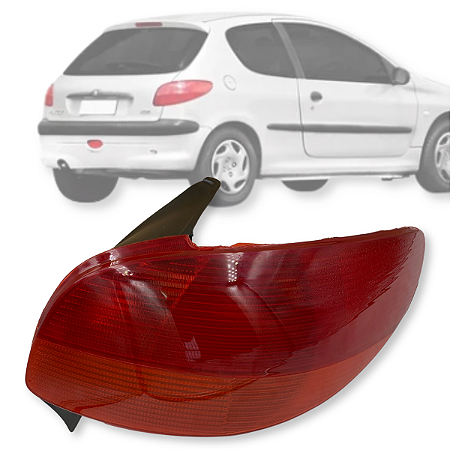 LANTERNA TRASEIRA PEUGEOT 206 1998 Á 2003 LADO ESQUERDO