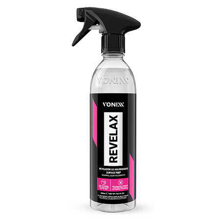 REVELAX REVELADOR DE HOLOGRAFIAS LIMPA VIDROS 500ML VONIXX