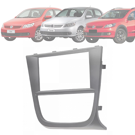 MOLDURA PAINEL GOL VOYAGE SAVEIRO G5 2008 Á 2012 2 DIN