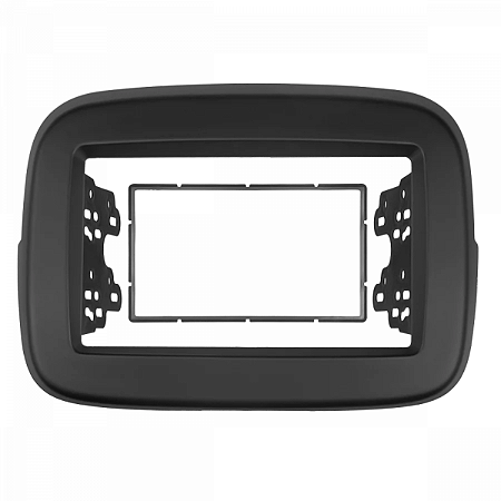 MOLDURA PAINEL ABS 2 DIN MOBI 2016 Á 2019 PRETO FOSCO 7"
