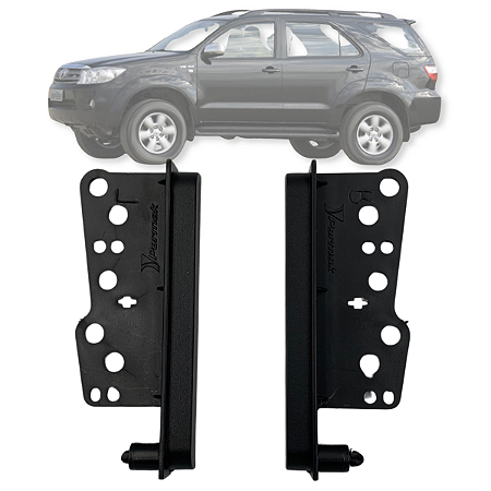 MOLDURA LATERAL ABS 2 DIN HILUX SW4 2005 Á 2015 PRETO