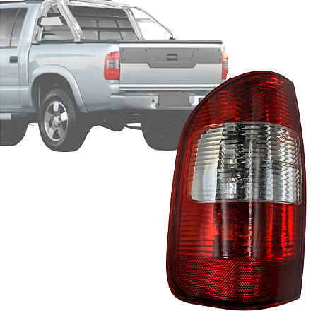 LANTERNA TRASEIRA S10 2009 Á 2012 LADO ESQUERDO BICOLOR