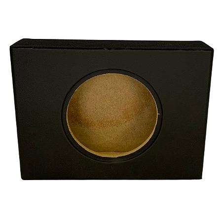 CAIXA DUTADA SLIM 8 POLEGADAS MATERIAL CARPETE E COURVIM