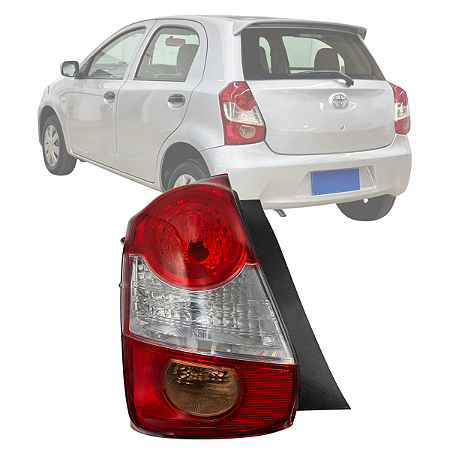 LANTERNA TRASEIRA ETIOS HATCH RÉ ROSA 2013 A 2018 ESQUERDO