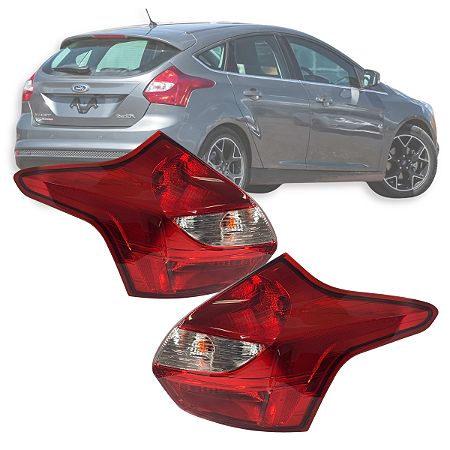 PAR LANTERNA TRASEIRA FORD FOCUS 2014 Á 2015 HATCH