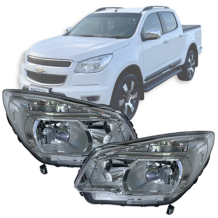 PAR FAROL DIANTEIRO S10 2012 Á 2016 S/PROJETOR MANUAL