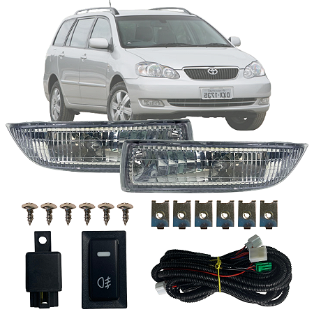 KIT FAROL DE MILHA AUXILIAR COROLLA FIELDER 2003 Á 2004