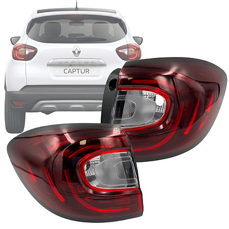PAR LANTERNA TRASEIRA CAPTUR 2017 A 2024 CANTO COM LED