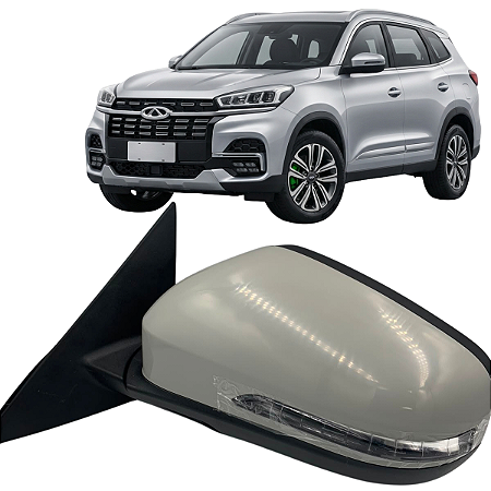 RETROVISOR EXTERNO TIGGO 8 2021 A 2023 COM PISCA ESQUERDO