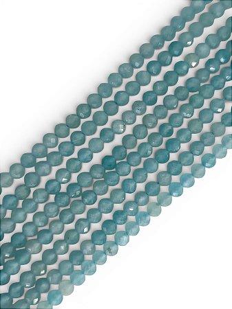 Amazonita Esfera Facetada - Micro - 3mm