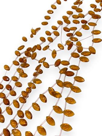Gota Folha - Caramelo Facetado -15x7mm
