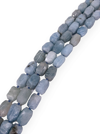 Água Marinha - Barril Facetado Irregular