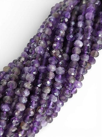 Ametista - Rondel Facetado