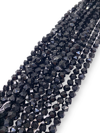 Ágata Negra - Hexagonal 10mm