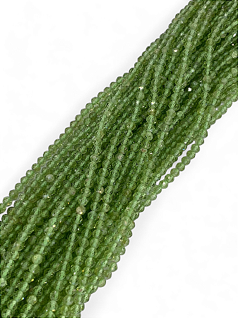 Peridoto Micro Esfera Facetada 3mm