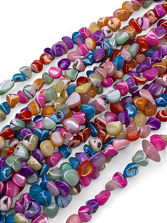 Madrepérola Tingida Colorida Cascalho