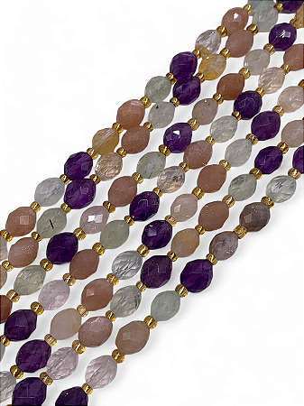 Mix Pedras Oval Facetado