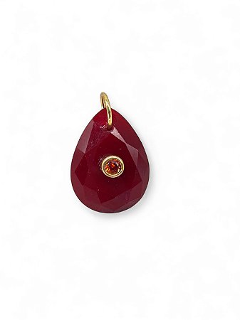 Pingente Zircônia Oval Facetada