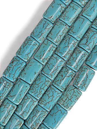 Howlita Azul Retangular