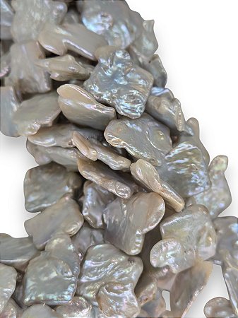 Pérola Natural de Água Doce Quadrada Irregular