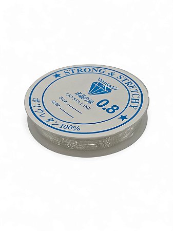 Fio de Silicone Transparente 0.8mm 30m