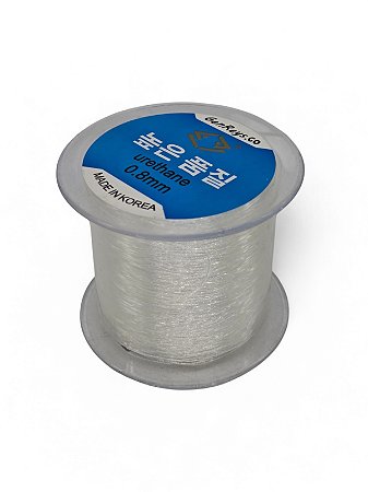 Fio de Silicone Transparente 0.8mm 100m