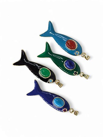 Pingente Peixe Esmaltado