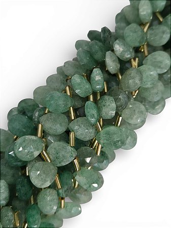 Quartzo Verde Gota Facetada
