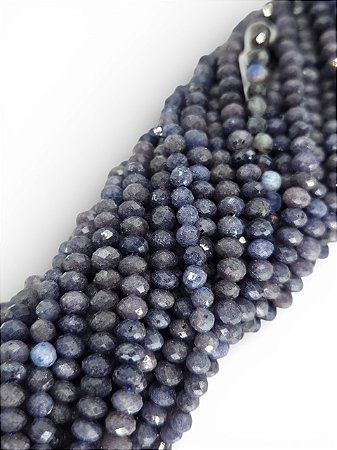 Safira Micro Rondel Facetado