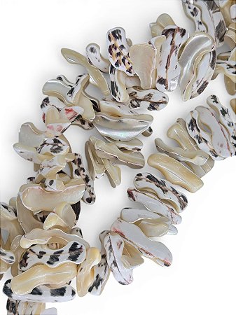 Madrepérola Cascalho Mesclado Furo Central