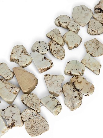 Howlita Branca Chapa Irregular