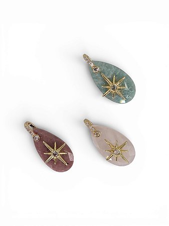 Pingente Gota Pedra Natural