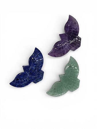 Pingente Espírito Santo Pedra Natural Furo na Asa