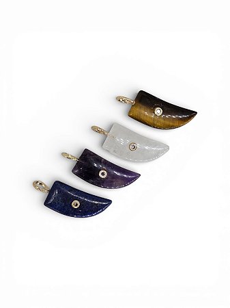 Pingente Dente Pedra Natural