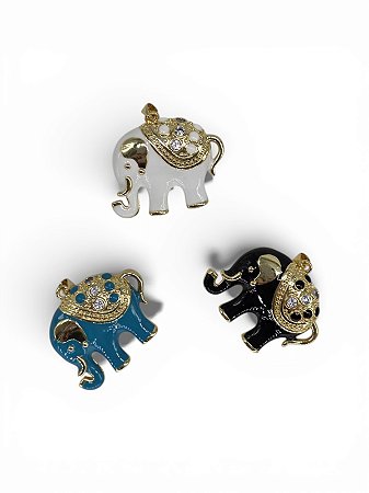 Pingente Elefante Esmaltado