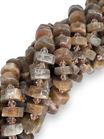 Pedra do Sol Rondel Facetado