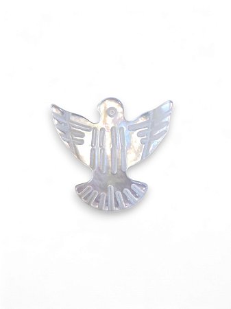 Espirito Santo em Madrepérola Furo Asa à Asa 14mm